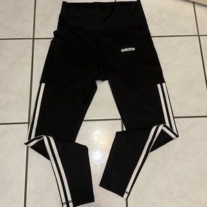 Never worn black high waisted Adidas leggings